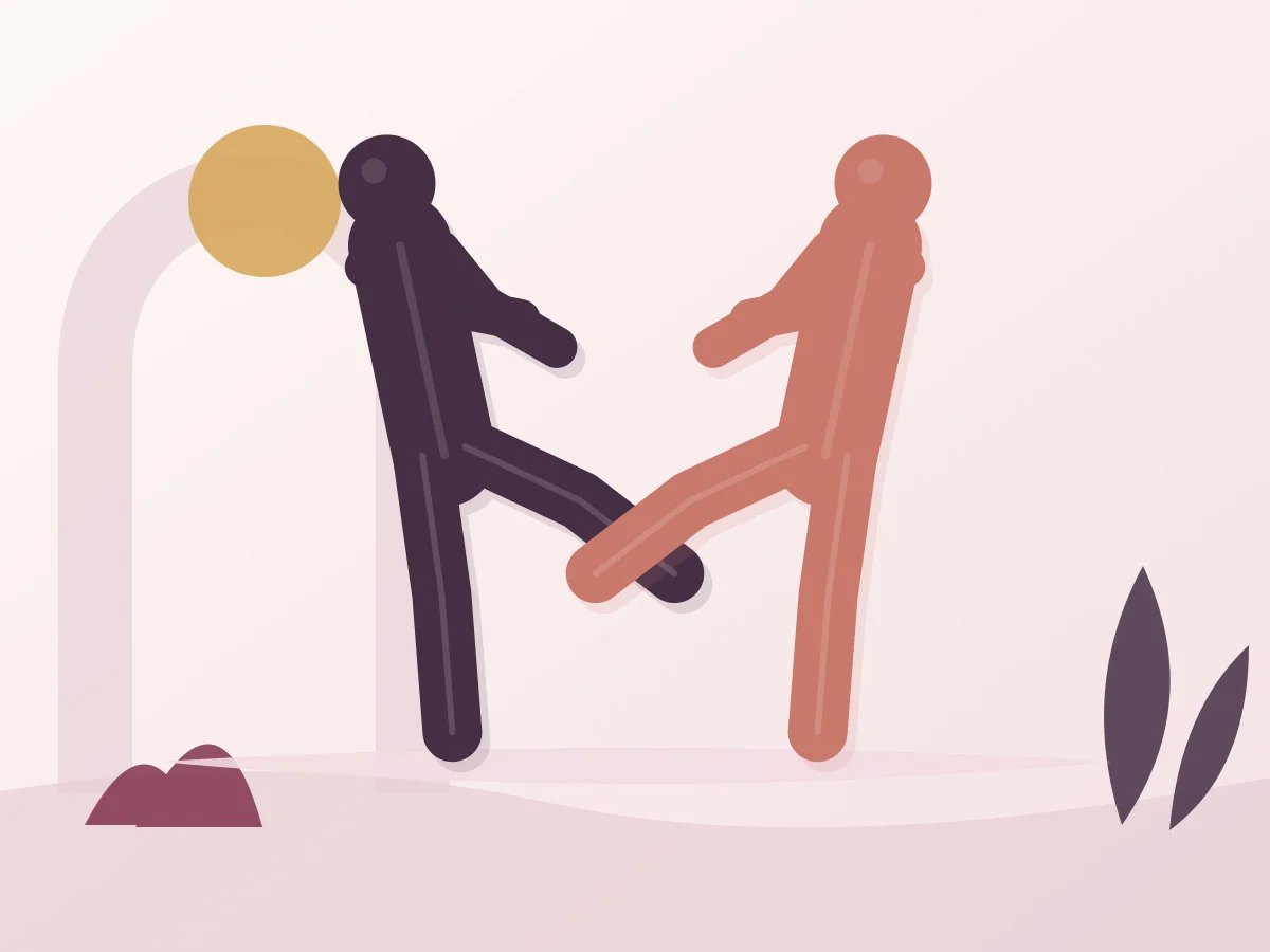 Abstract editorial illustration of the position The Balance