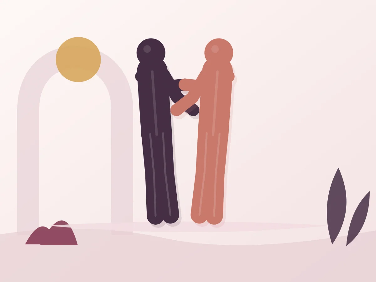 Abstract editorial illustration of the position The Dove