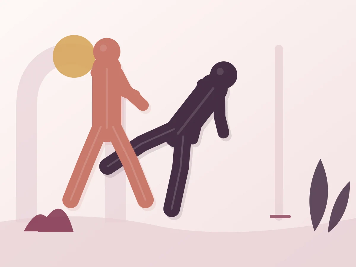 Abstract editorial illustration of the position The Fox