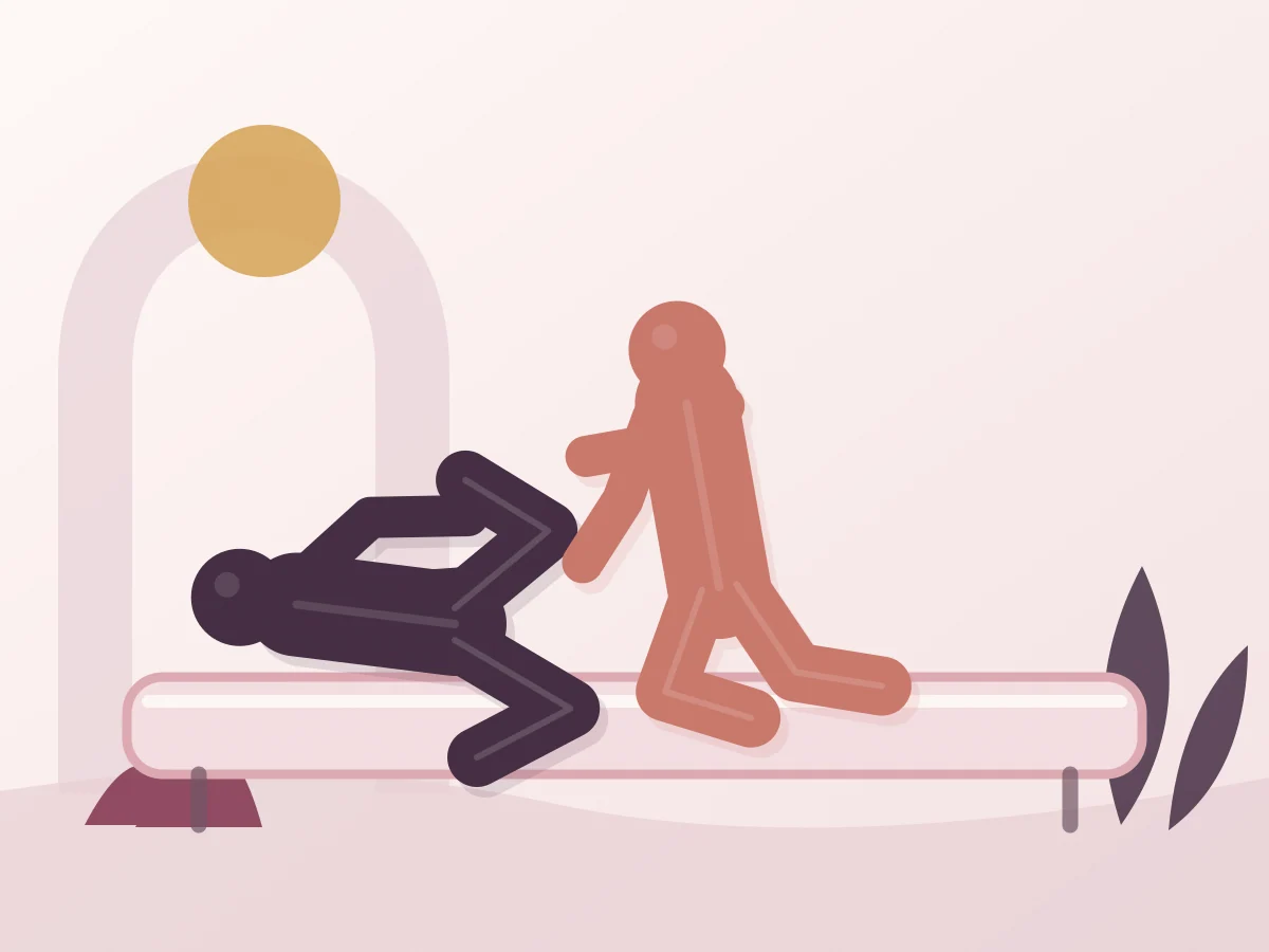 Abstract editorial illustration of the position The Poppy