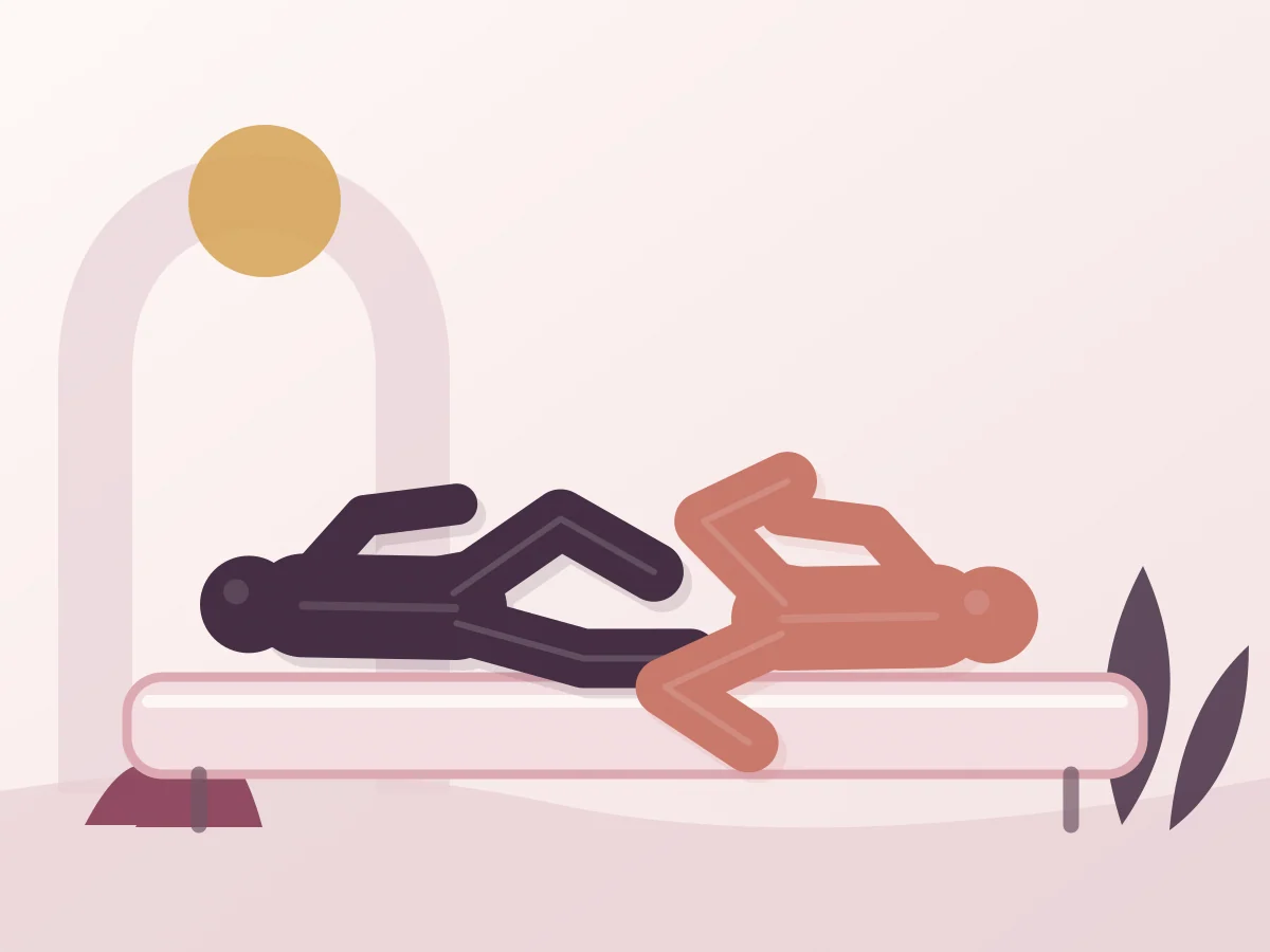 Abstract editorial illustration of the position The Rose Petals