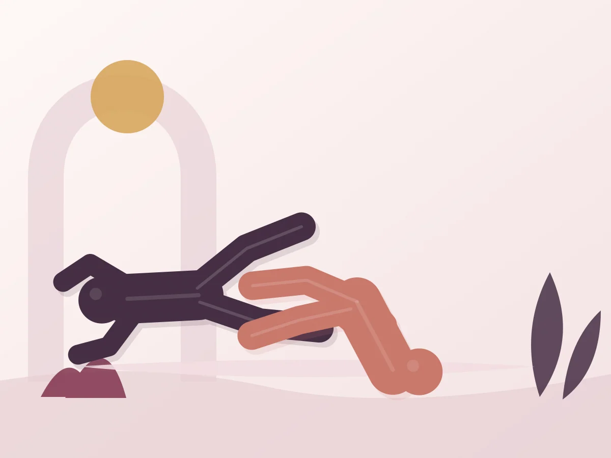 Abstract editorial illustration of the position The Star Shower