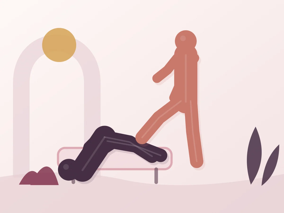 Abstract editorial illustration of the position The Swan