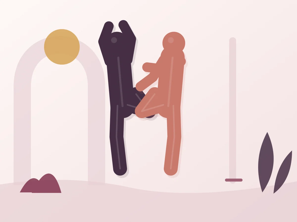 Abstract editorial illustration of the position The Vine